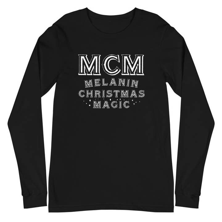 Melanin Christmas Magic - Camiseta navideña para venta al por mayor de Urban Verbiage