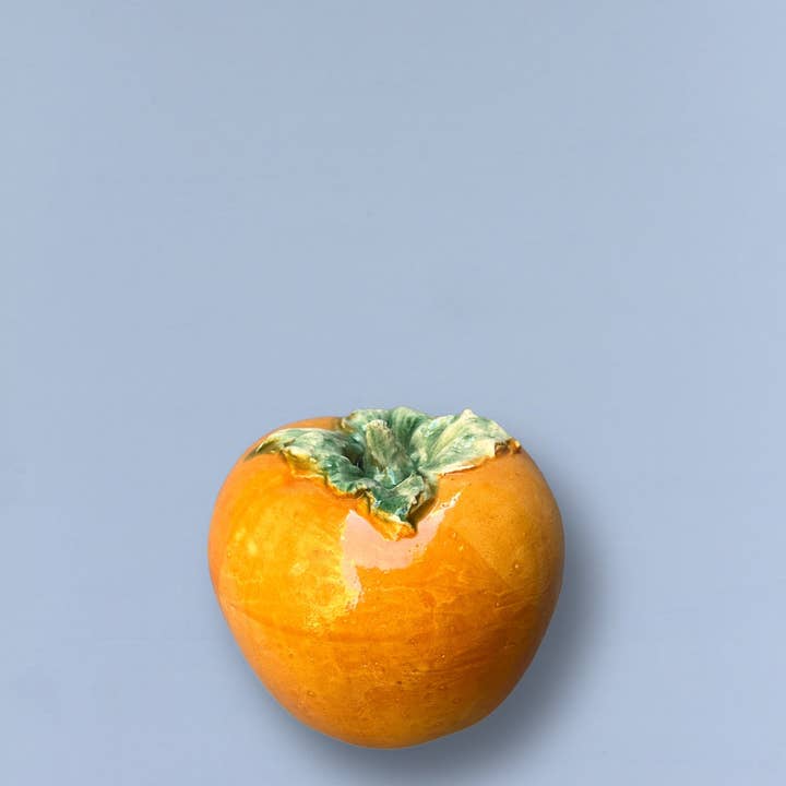 Eturel Madrid - Wholesale Decorative Tabletop Object - Glazed ceramic replica persimmon4