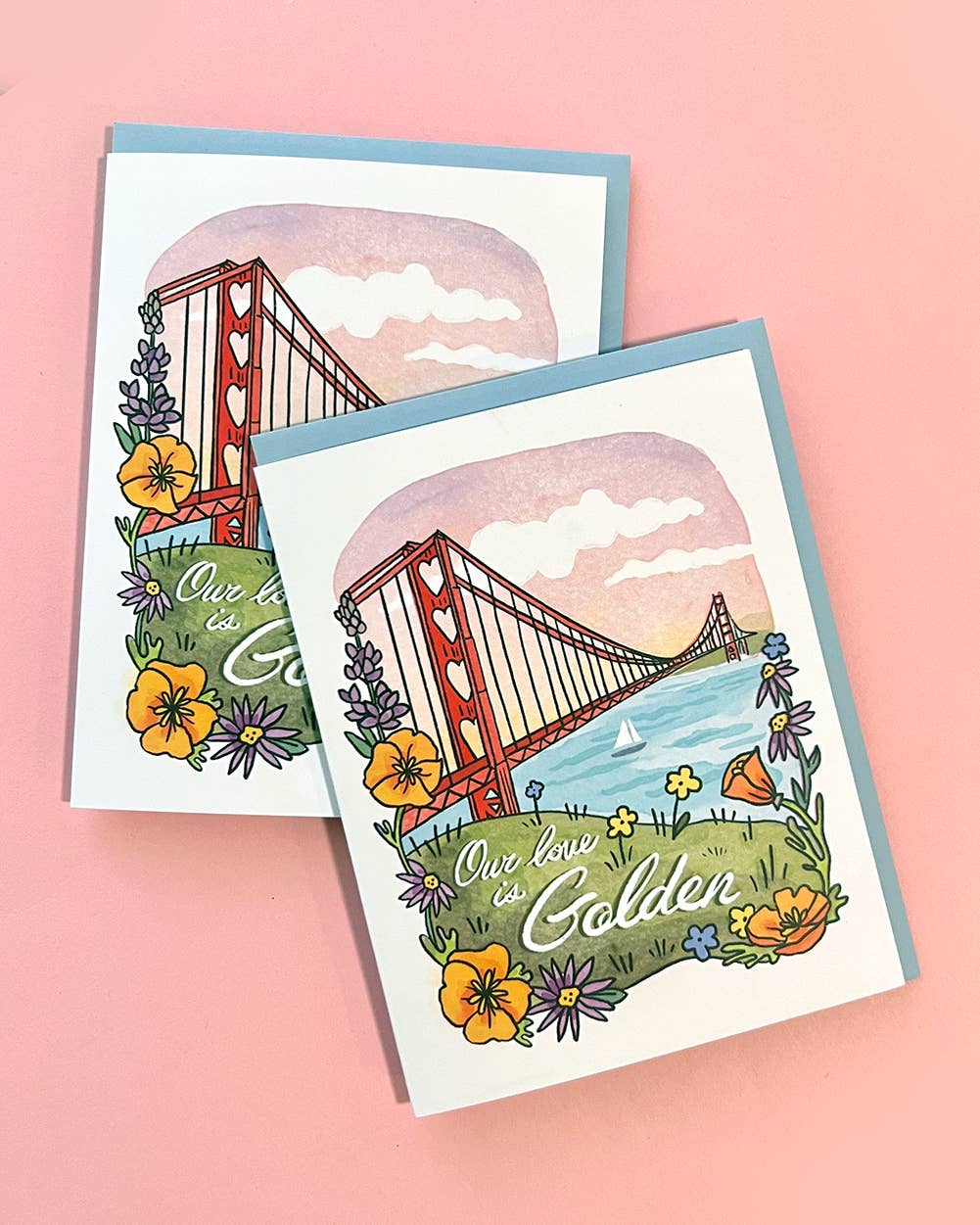 Brenna Daugherty Illustration - Wholesale Love Card - San Francisco Valentine Love Card2