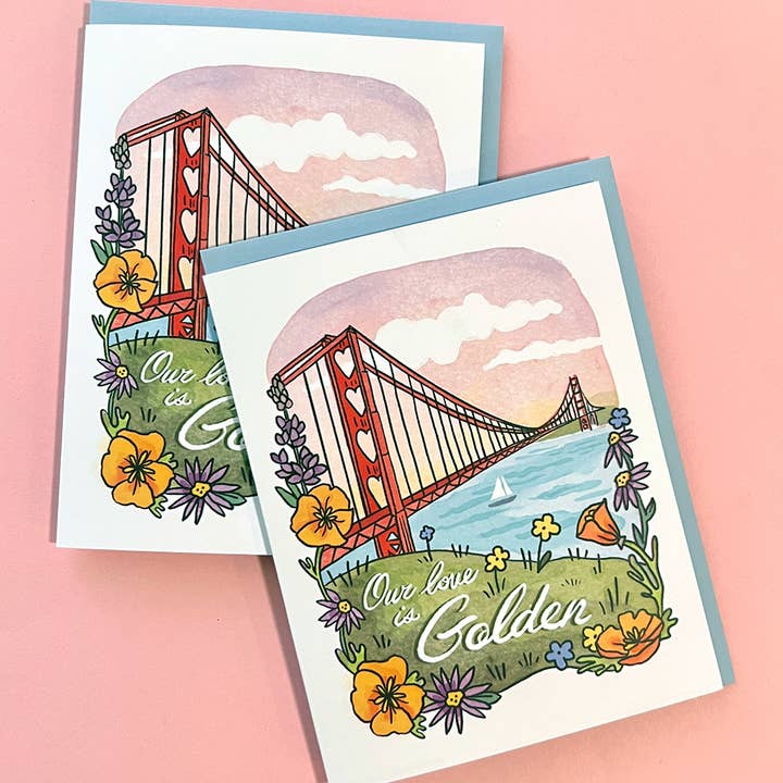 Brenna Daugherty Illustration - Wholesale Love Card - San Francisco Valentine Love Card2