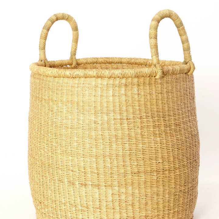 African Modern - Wholesale Basket - Set of Two All Natural Elephant Grass Baskets3