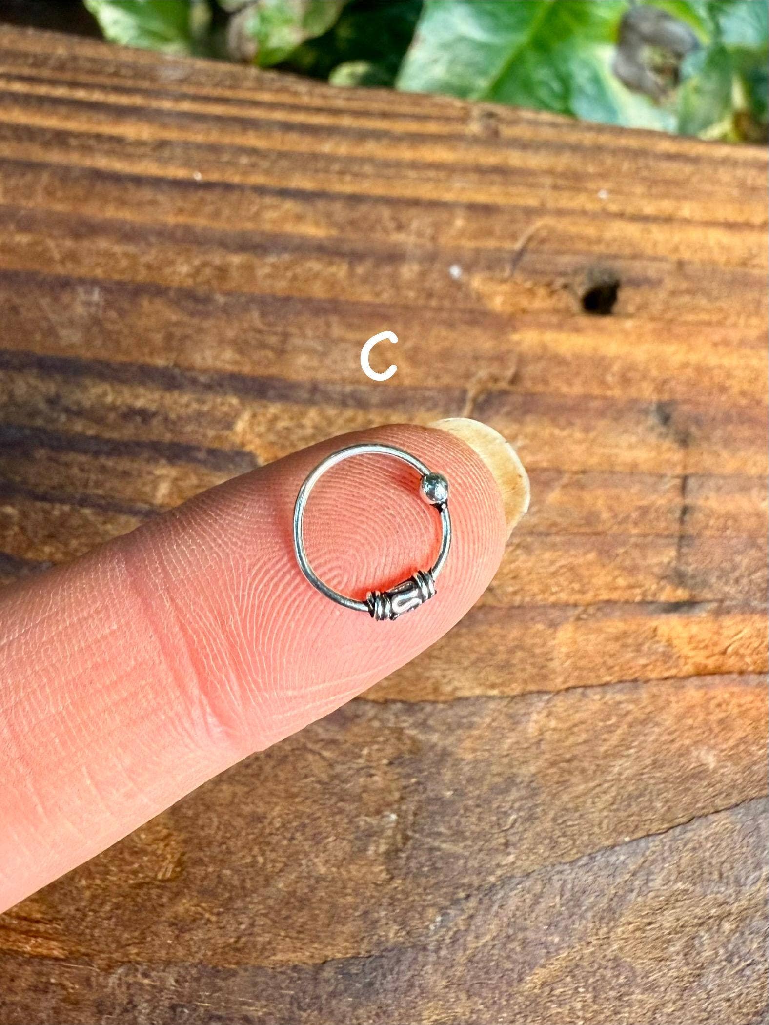 Kaali Boutique – wholesale Nose ring – Bali Nose Ring Hoop Sterling Silver 925 / Septum Jewelry / Septum Hoop/ Tattoo / Yoga / Ethnic Jewellery / Boho / Hypoallergenic3