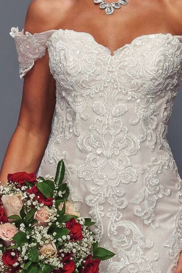 Babyfox Apparel - Vente Robe de soirée – femme - Robe de mariée sirène à encolure cœur dénudée3