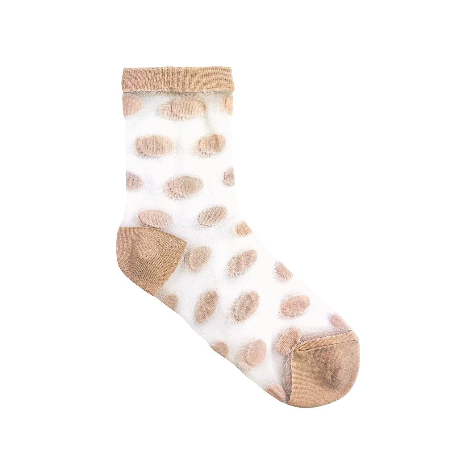 7DAYSSOCKS - Wholesale Socks - Women's - Women's Crew Sheer Basic Dot Socks0