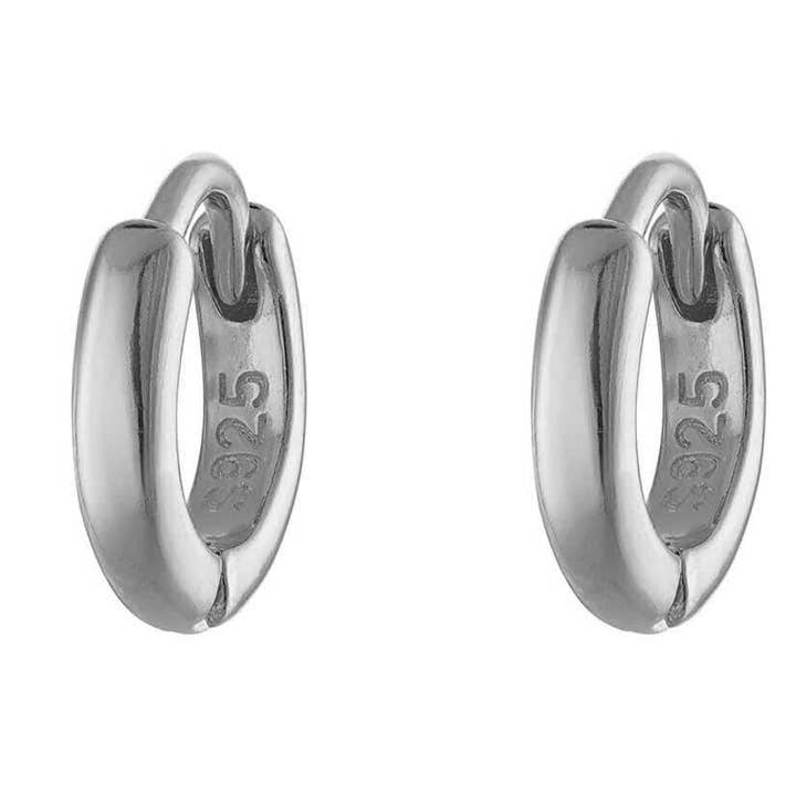 Argolas de Ouro 6mm Huggies Brincos 925 Prata Esterlina Huggie por atacado de Jewelry Bar