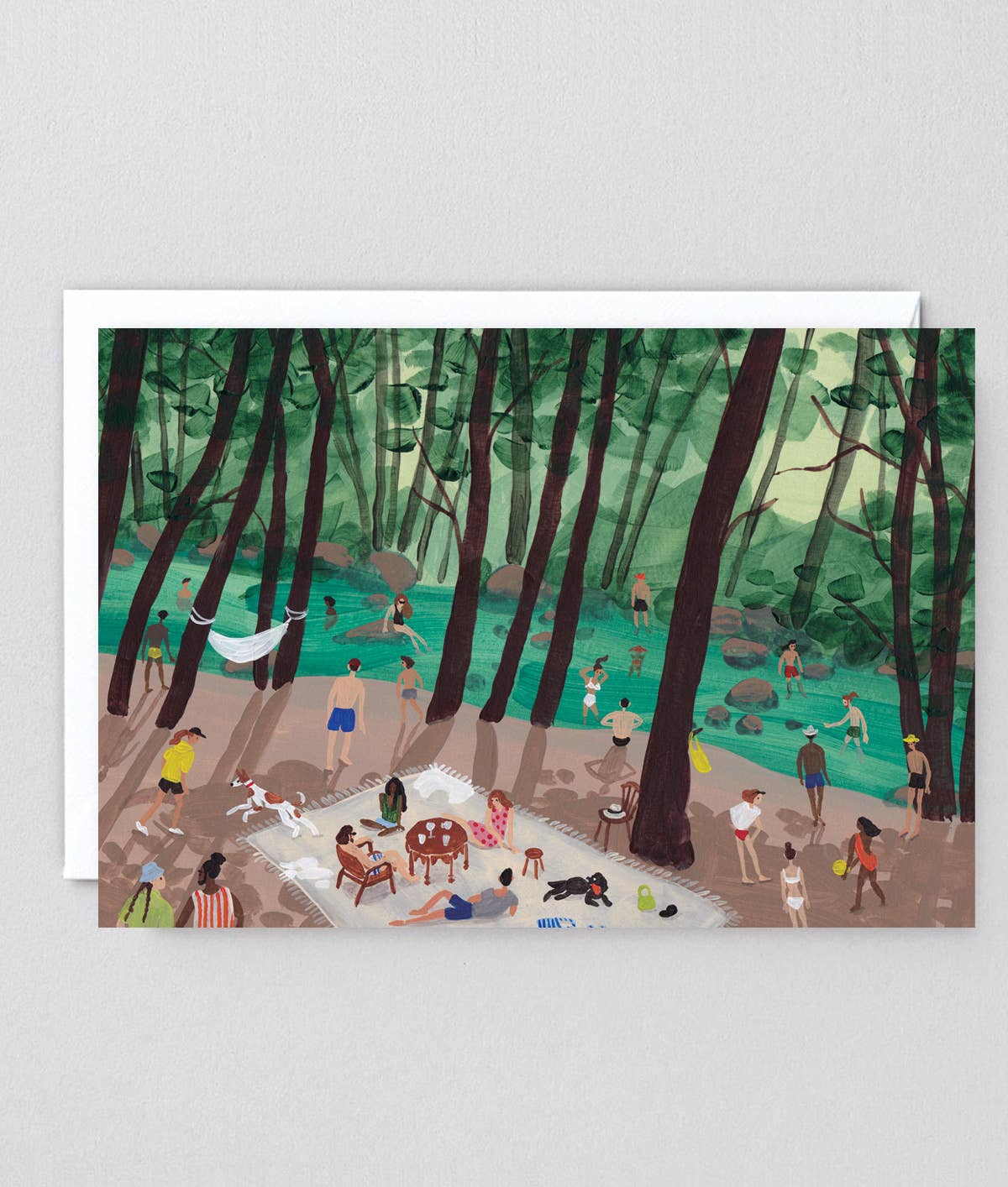 Wrap (US duties paid) – wholesale Everyday greeting card – ‘Summer By The Water’ Art Card1