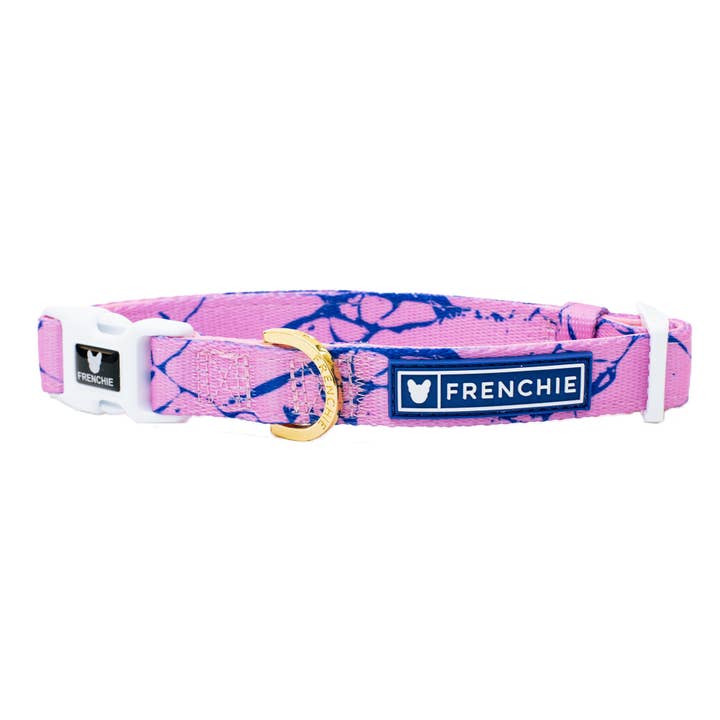Frenchie Comfort Collar - Pink Marble for wholesale by Frenchie