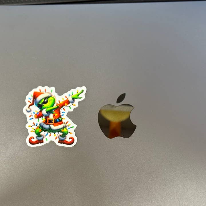 Upstate Design Decor - Wholesale Sticker - Grinch Dabbing Sticker – Funny Holiday Vinyl Decal 1