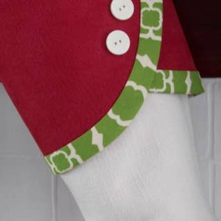 The Sunday Studio - Wholesale Holiday Stocking - Topical Pink & Green Handmade Christmas Stockings7