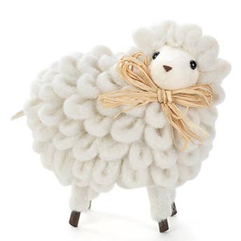 Napco - Wholesale Decorative Tabletop Object - Sheep, Fuzzy Item # 778450
