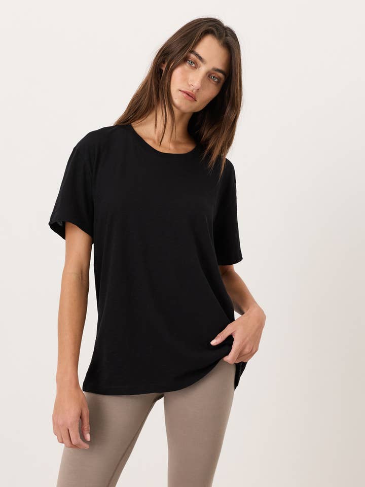 Women's Featherweight Slub Relaxed Crewneck Tee for wholesale by Pact
