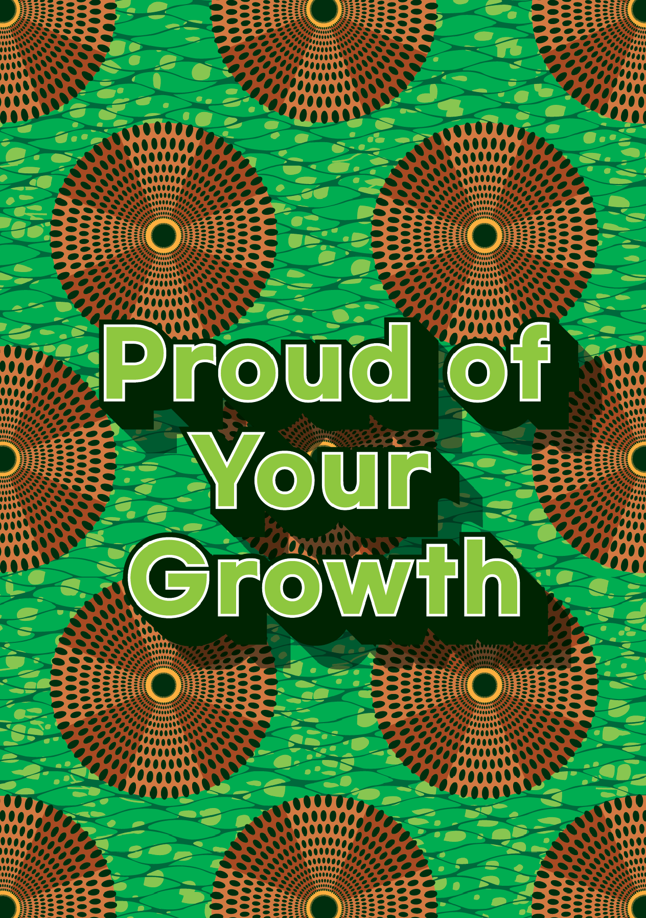 Shaven Raven Designs - Wholesale Congratulations Card - Proud of Your Growth - Greeting Card1