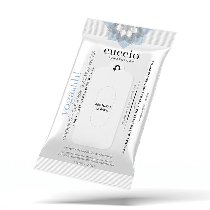 COOLING + CLEANSING BODY WIPES for wholesale by CUCCIO SOMATOLOGY