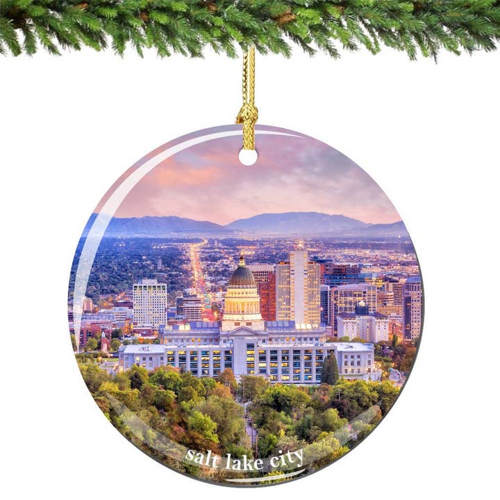 City Souvenirs - Wholesale Ornament - Salt Lake City Christmas Ornament