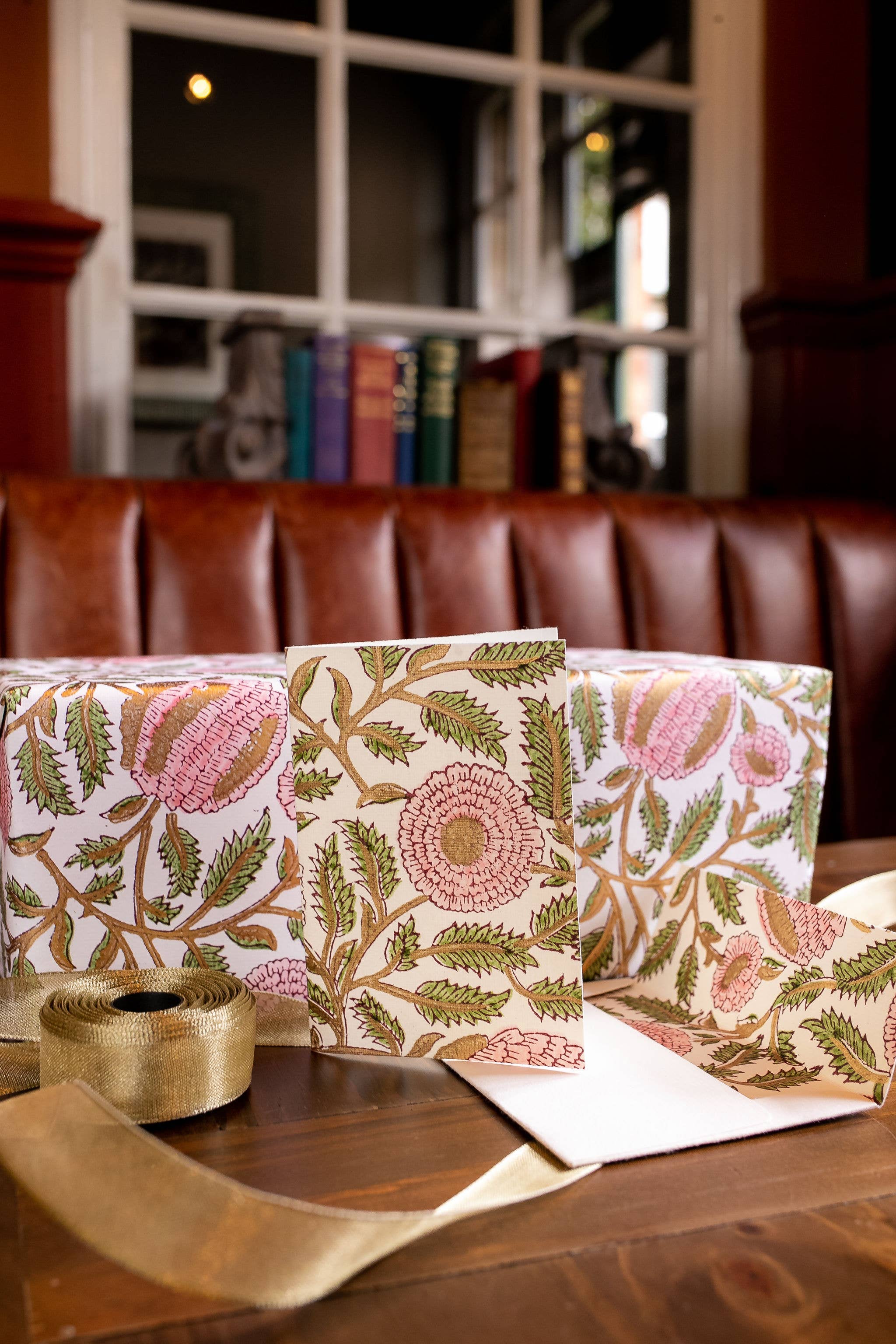 Paper Mirchi – Großhandel Grußkarten für den Alltag – Handbedruckte Grußkarte – Marigold Glitz Blush3