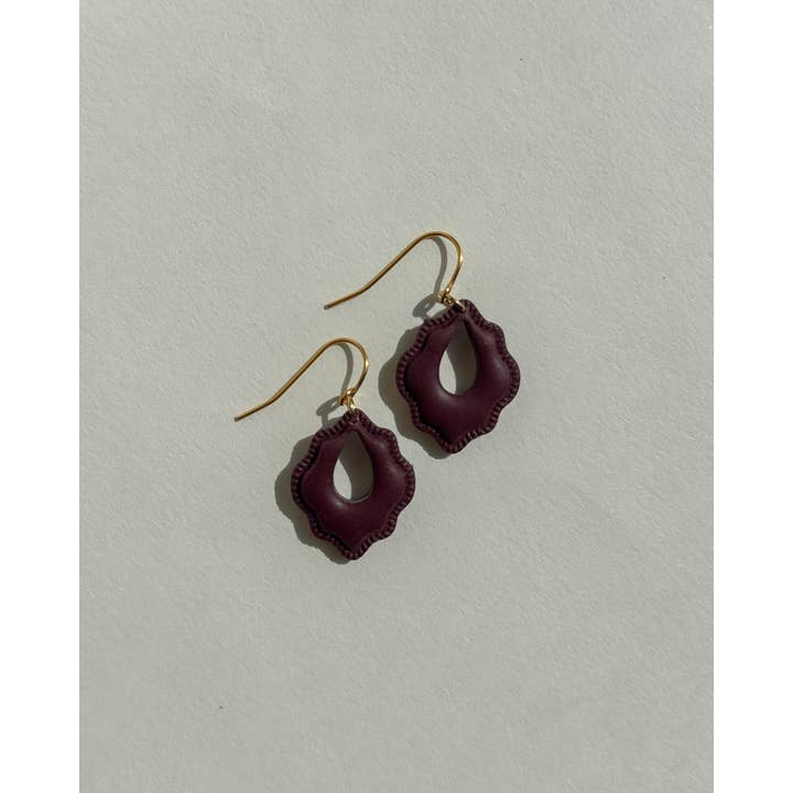 Clay & Fern Co. - Vente Boucles d'oreilles pendantes - Boucles d'oreilles Raya - Marron2