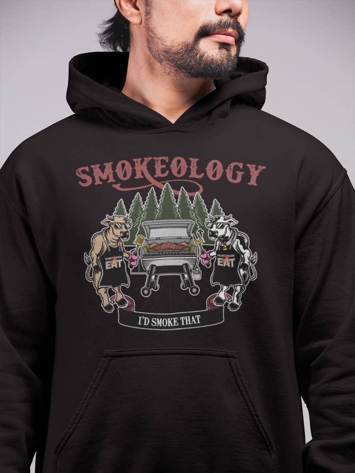 Sweat à capuche Smokeology pour la vente par Hunt Hook Eat