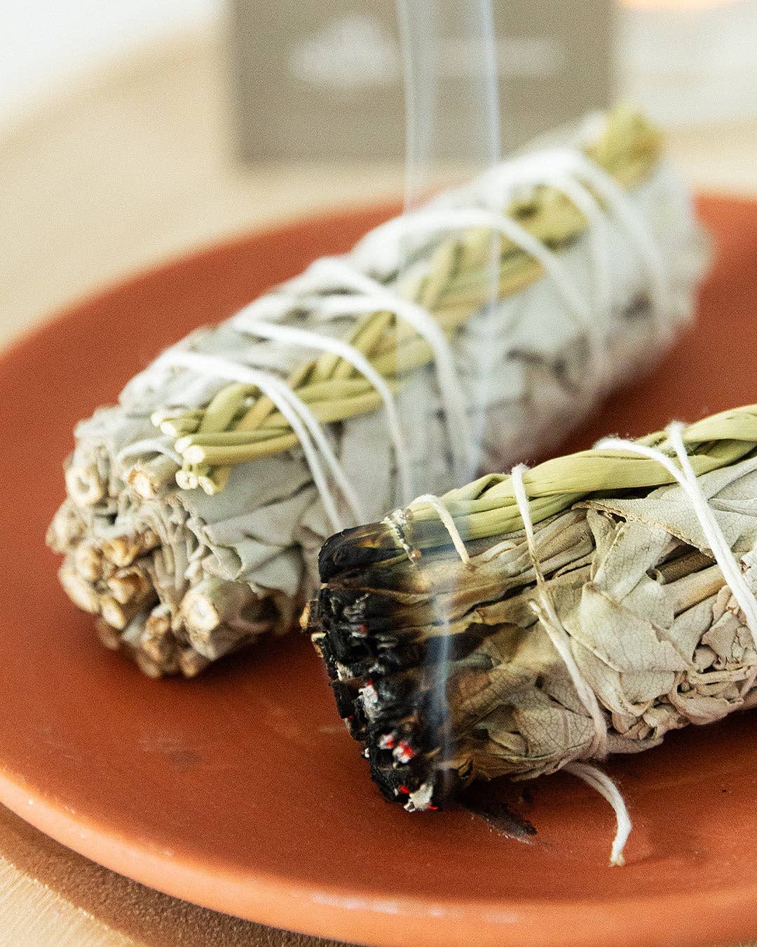 Oh Shanti - Vente Bâton de sauge - Fagot de fumigation Sauge blanche & Herbe douce3