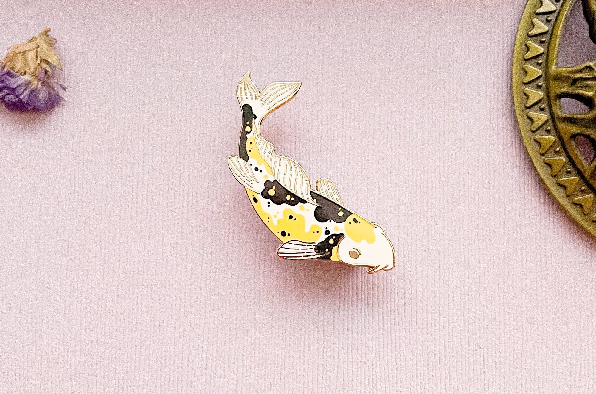 Alum and Ink - Wholesale Lapel Pin/Button - Ki Kumonryu Koi Enamel Pin6