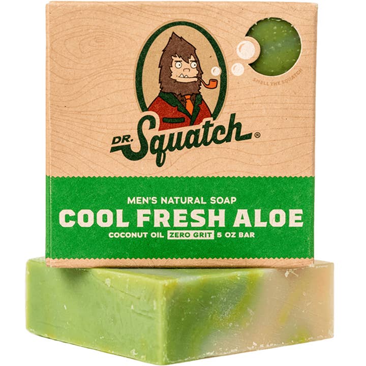 Cool Fresh Aloe Bar Soap - 6 Units for wholesale by Dr. Squatch