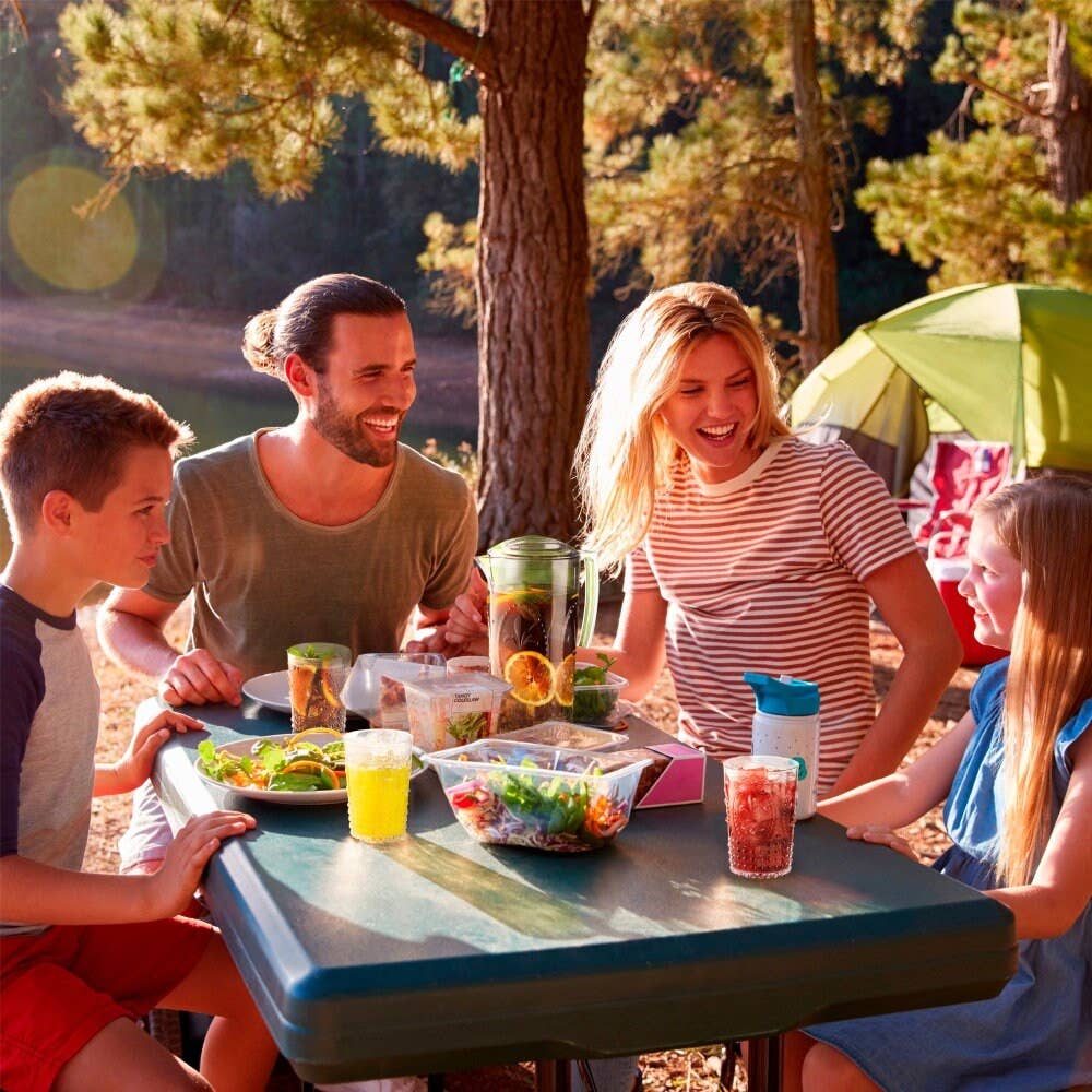 Muldale - Wholesale Drinking Glass/Cup - Picnic Water Jug and Glasses Set 5 Piece Acrylic Plasti3