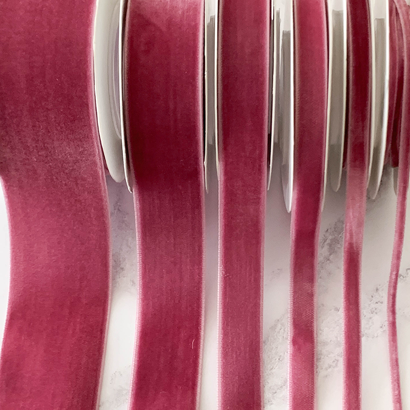Imaginediy - Wholesale Ribbon - Gift Wrapping - Antique Rose Velvet Ribbon 25mm  - 3 Meter Roll2