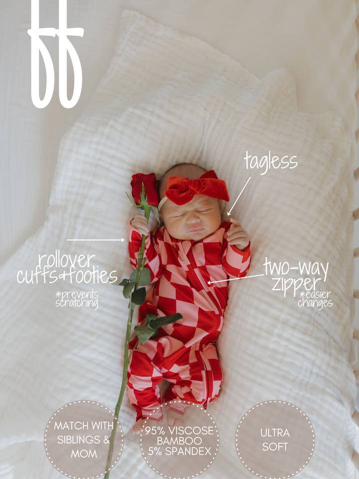 Forever French Baby - Wholesale Sleepsuit - Baby - Bamboo Zip Pajamas | XOXO2