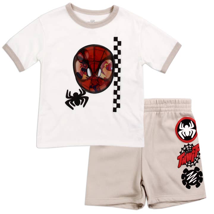 SPIDER-MAN Boys Toddler 2-Piece Short Set for wholesale by Penguin Kids Wear