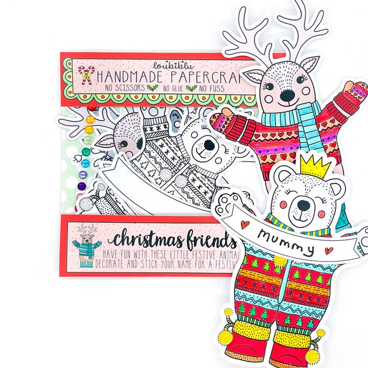 Christmas Friends craft kit for wholesale by Loubiblu