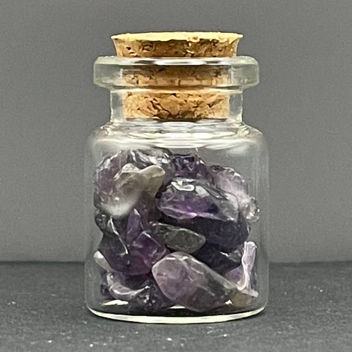 Chakra du troisième œil | Flacon de 5 ml de chips de cristal d'améthy pour la vente par Midwest Apothecary