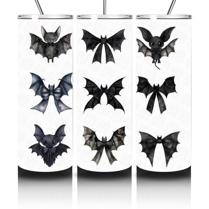 È pipistrelli! Bicchiere di Halloween per la vendita all'ingrosso da parte di Shana Faith Unlimited