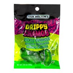 L&F Universal Goods - Wholesale Gummy - VAN HOLTEN'S DRIPPY CHAMOY PICKLE GUMMIES 3.66OZ/12CT