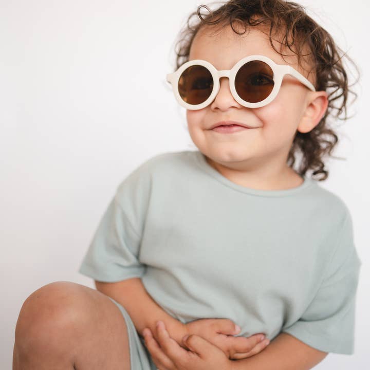 bug + bean kids – wholesale Sunglasses – kids – Kids Recycled Plastic Sunglasses, Buttercream1