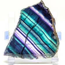 Quasar Gems USA - Wholesale Spiritual Stone/Crystal - Rainbow Fluorite Slabs 1/2 Kilo-1lbs1