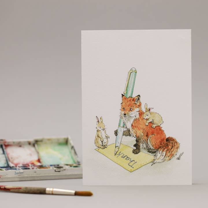 Thankyou Fox for wholesale by DMC Illustrations