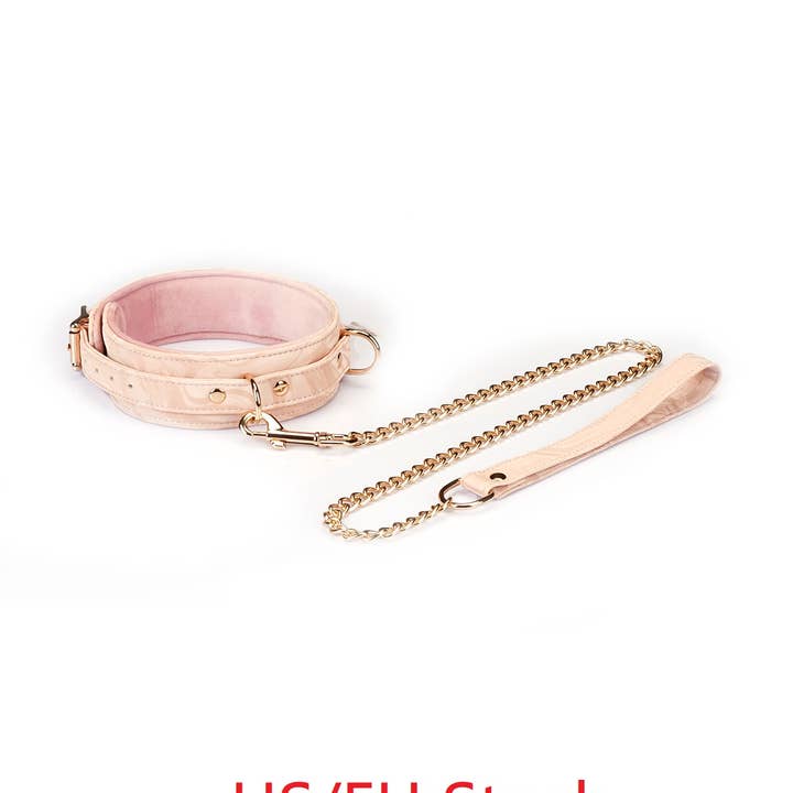 Boudoir Amor Vegan Collar with Leash Pink for wholesale by Liebe Seele