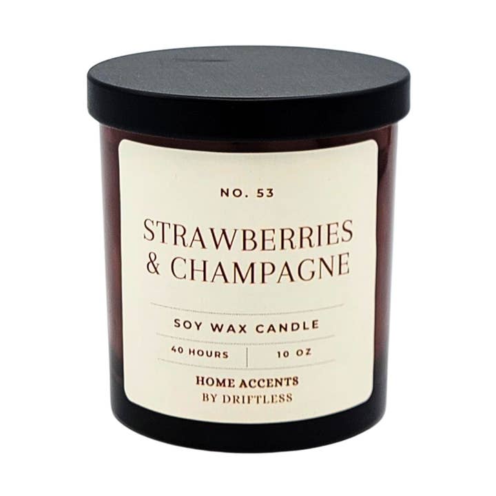 Bougies Fraise & Champagne en Gros - Saint-Valentin pour la vente par Home Accents By Driftless