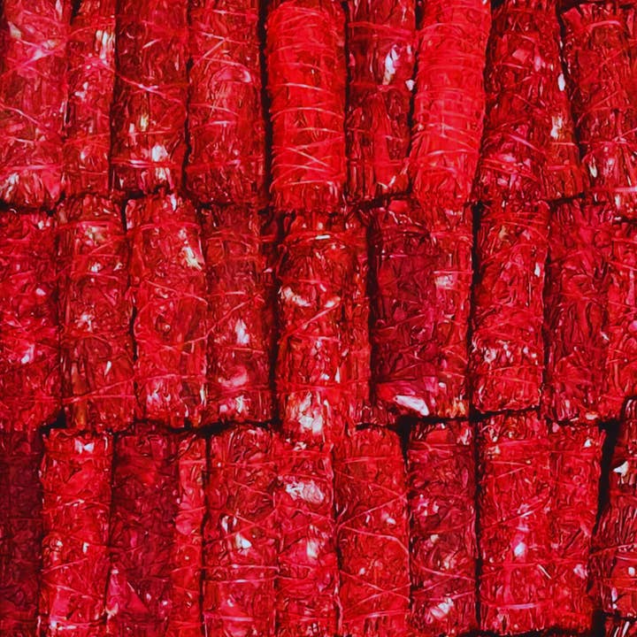 Third Eye Sage - Wholesale Smudge Stick - Dragon's Blood Magic Red Sage 4" Smudge Stick Bundle4