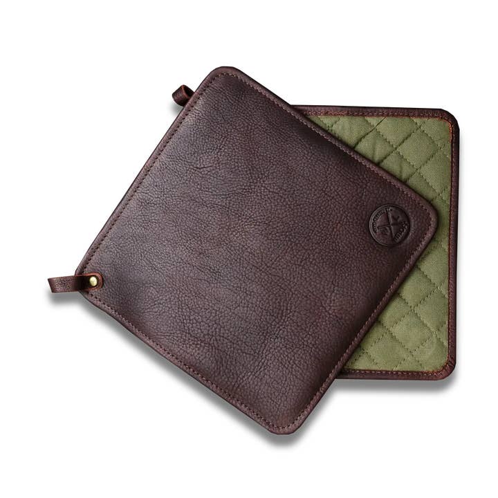 WITLOFT | Conjunto de 2 Pegas de Couro - Castanho Escuro por atacado de Ginza Steel