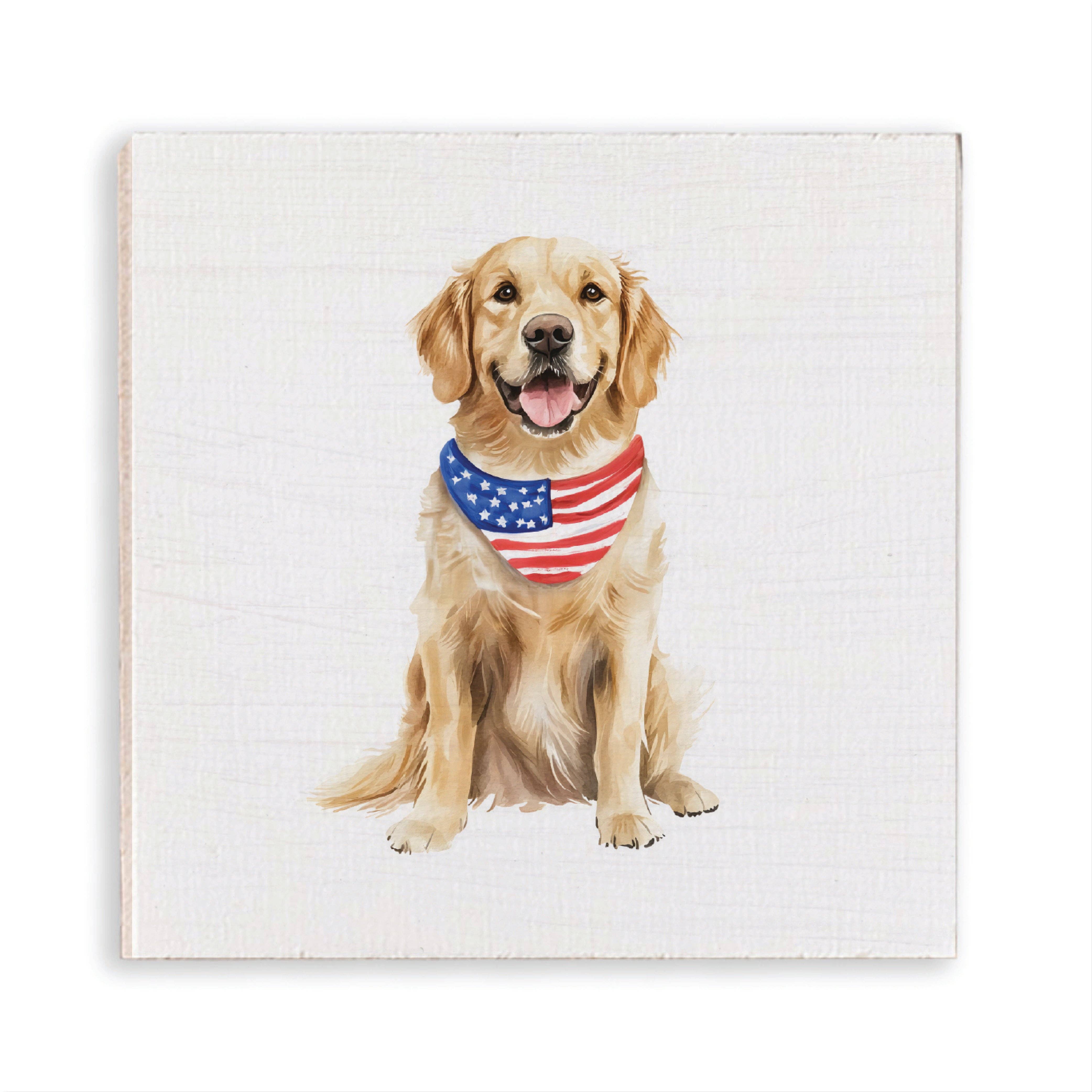 Rustic Marlin – wholesale Magnet – American Flag Dog Magnet0