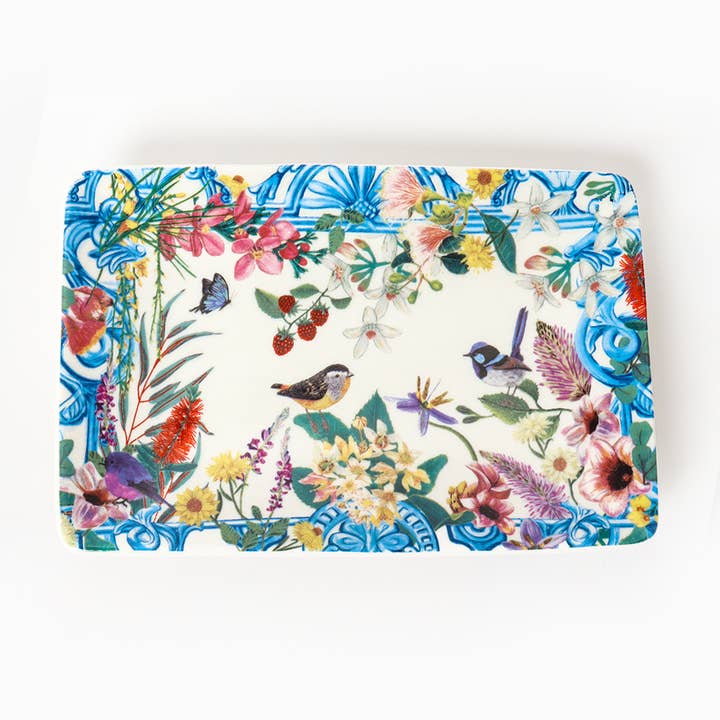 Rectangle Trinket Tray Enchanted Garden for wholesale by La La Land
