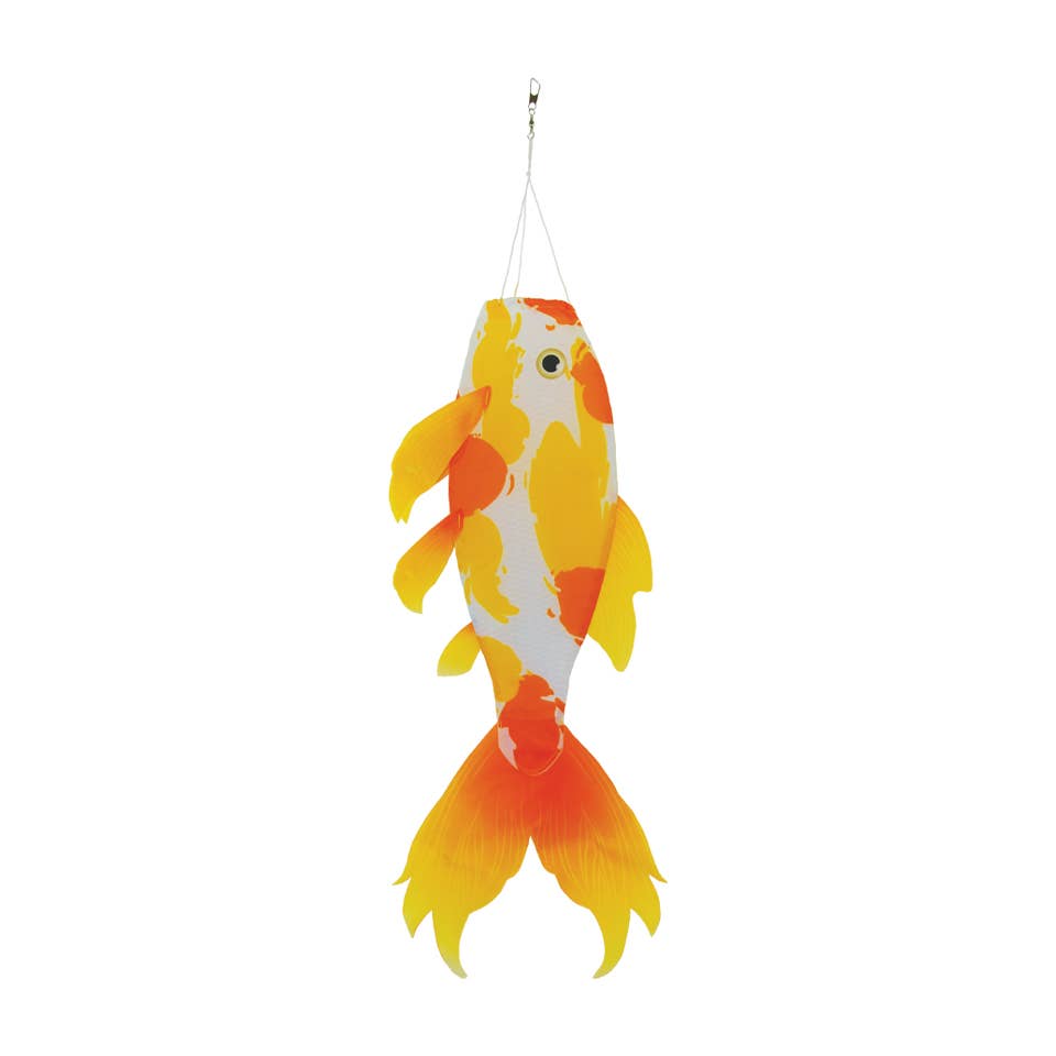 In the Breeze, LLC. - Wholesale Flag - Realistic Yellow Koi 30" Fish Windsock