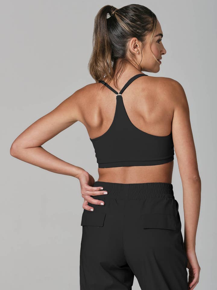 Brassière de sport noire In House pour la vente par 925fit