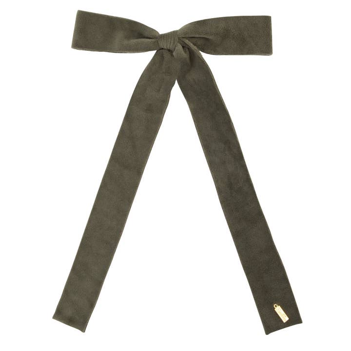 Nœud long étroit en velours extensible pour la vente par Heirlooms Bows Outlet
