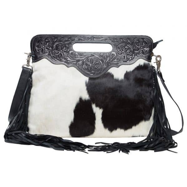 The Design Edge - Wholesale Shoulder Bag - Women's - Tooling Leather Cowhide Bag - AB03 - Cusco