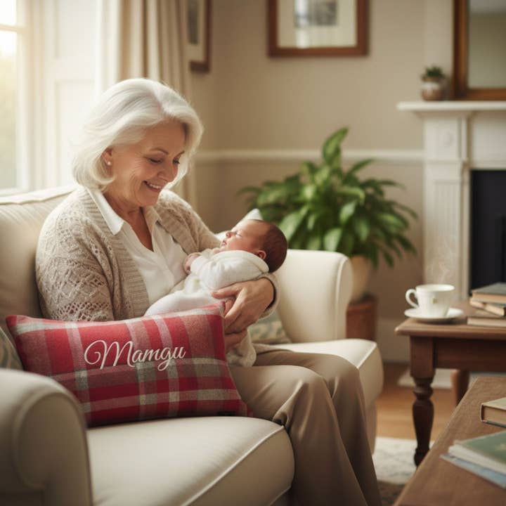Mamgu Red Balmoral Check Wool Touch Square cushion (Copy) for wholesale by Moose & Co