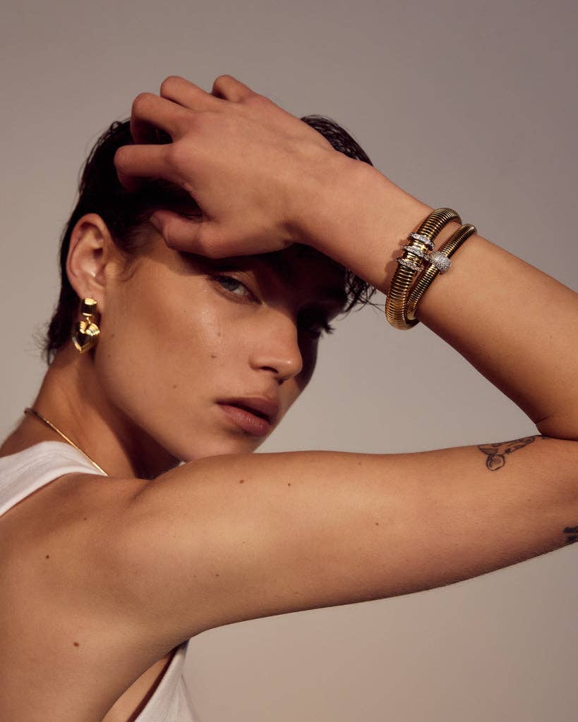 Luv AJ - Wholesale Link & Chain Bracelet - Pave Trio Snake Chain Bracelet7