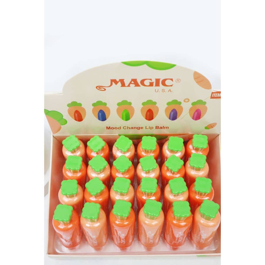MIX COLOR Carrot Style Mood Change Lip Balm for wholesale on Faire6