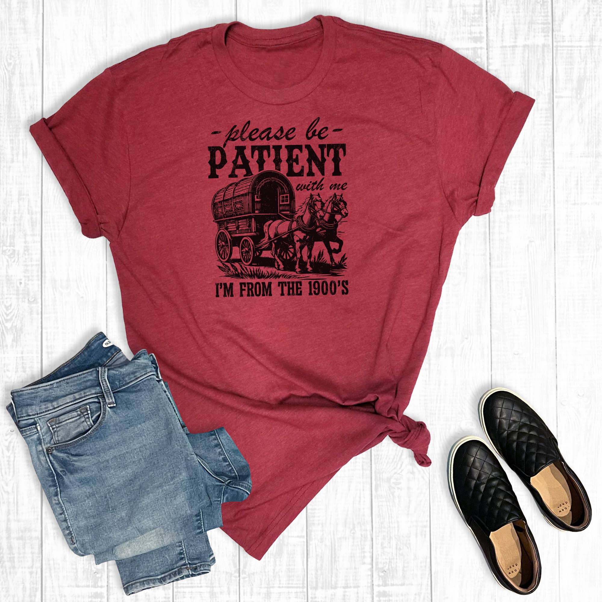 Cardinal Western I’m from The 1900s Graphic Tee for wholesale on Faire0