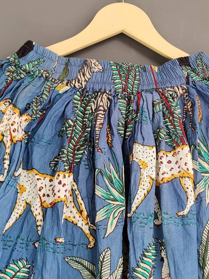 bhavnas boutique - Wholesale Skirt – Women’s - Tiger Print cotton skirt Beach Wear Skirt Women's skirt1